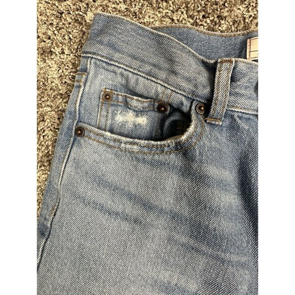 BCBGeneration Womens Jeans 24 Wide Leg Crop Distressed 100% Cotton‎ - Picture 7 of 15